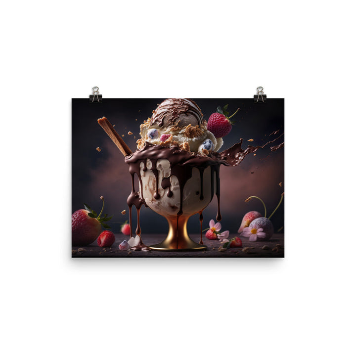 Chocolate Sundae	photo paper poster - Posterfy.AI