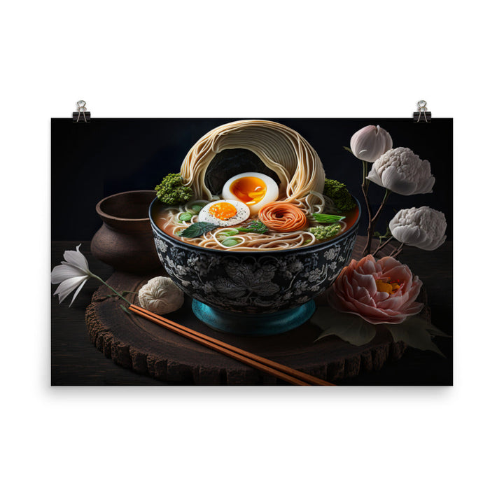 Japanese ramen noodle photo paper poster - Posterfy.AI