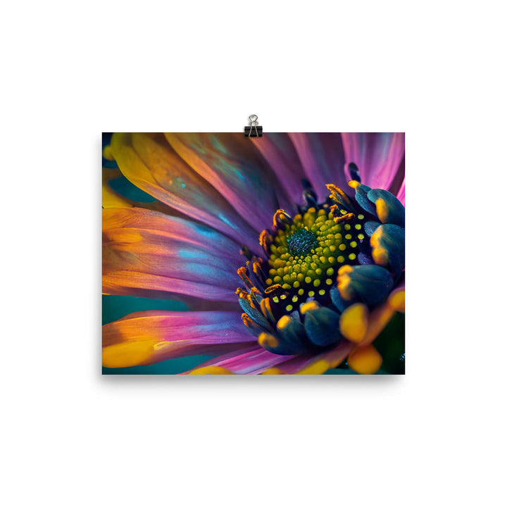 Macro shot of a vibrant flower photo paper poster - Posterfy.AI