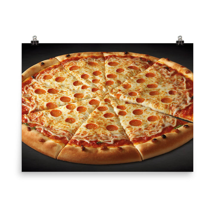 Pepperoni Pizza photo paper poster - Posterfy.AI