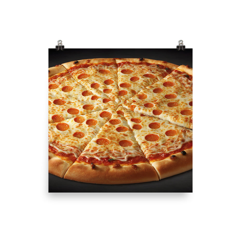 Pepperoni Pizza photo paper poster - Posterfy.AI