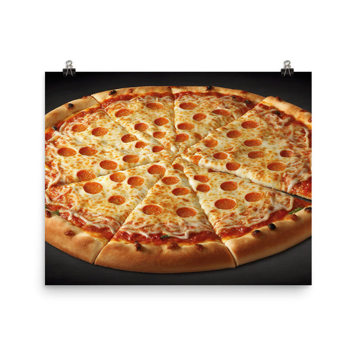 Pepperoni Pizza photo paper poster - Posterfy.AI