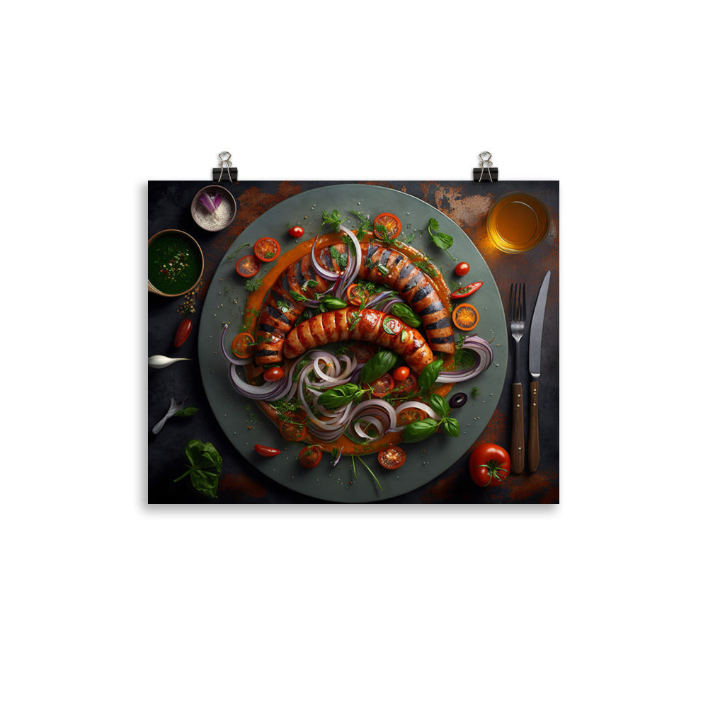 Sausage Platter photo paper poster - Posterfy.AI