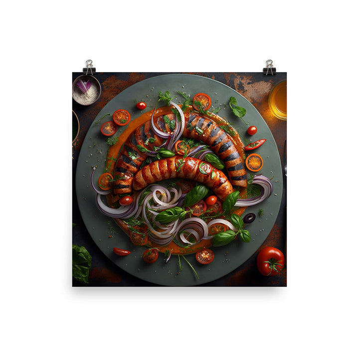 Sausage Platter photo paper poster - Posterfy.AI