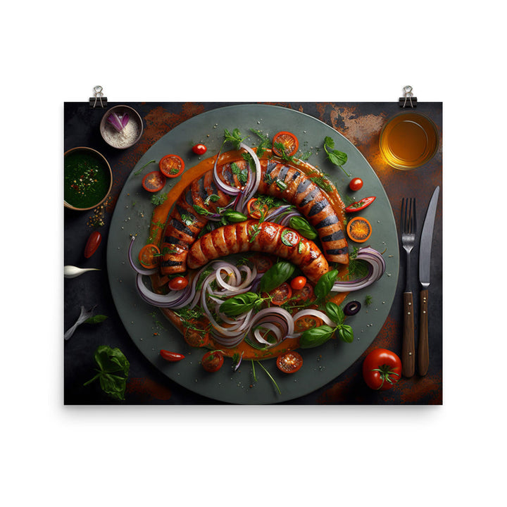 Sausage Platter photo paper poster - Posterfy.AI