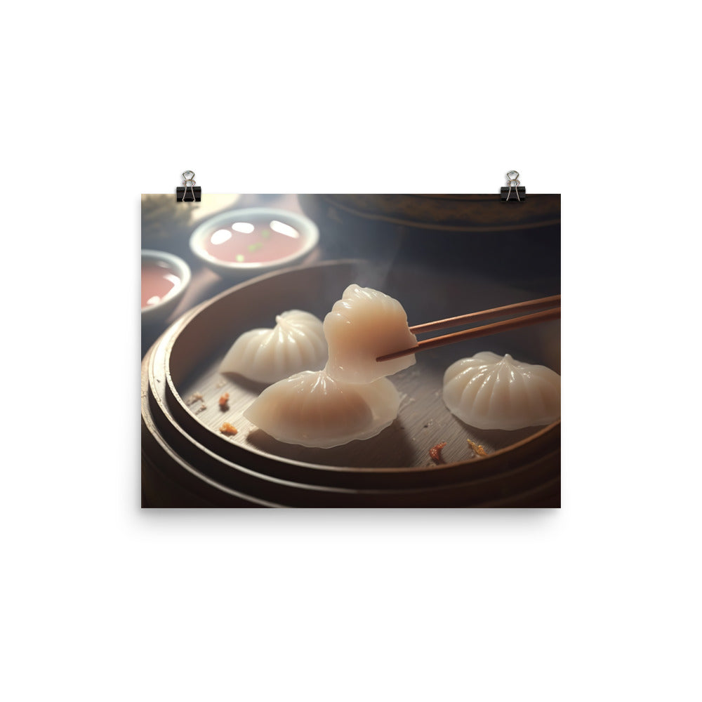Shrimp Dumpling 蝦餃 photo paper poster - Posterfy.AI