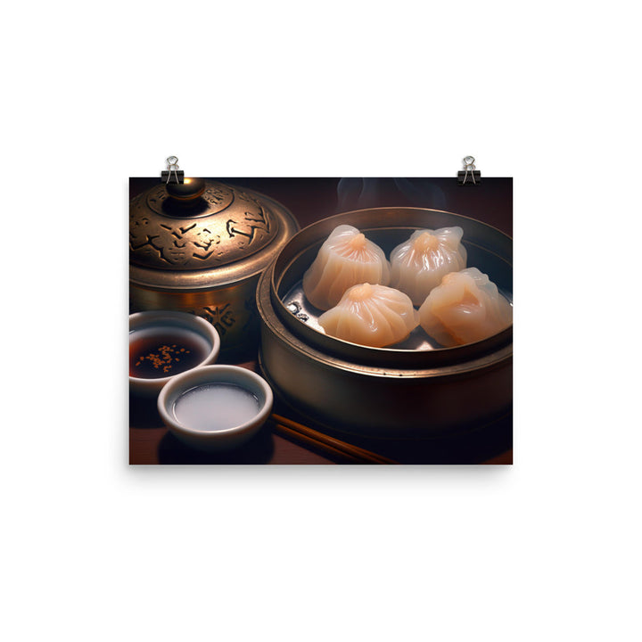 Shrimp Dumpling 蝦餃 photo paper poster - Posterfy.AI