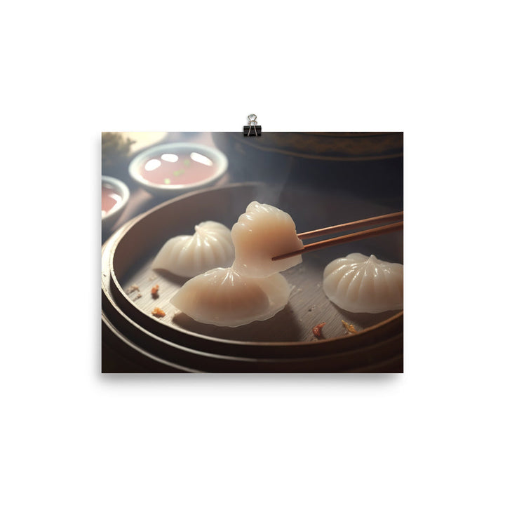 Shrimp Dumpling 蝦餃 photo paper poster - Posterfy.AI