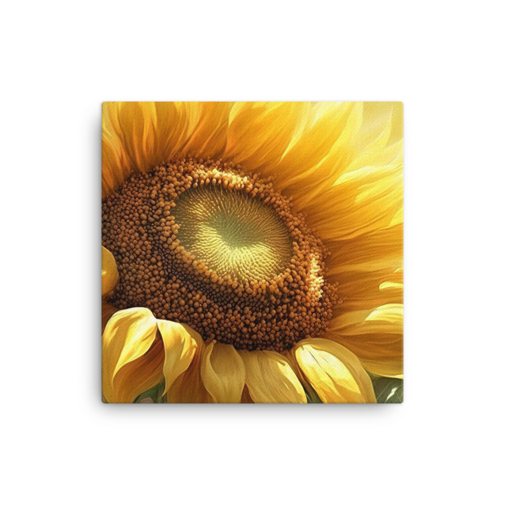 Sunflower under sunlight canvas - Posterfy.AI