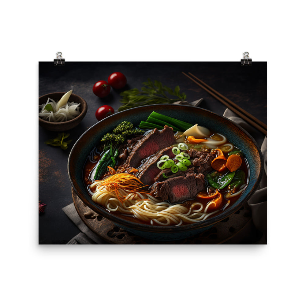 Taiwan Beef Noodle 台灣牛肉麵 photo paper poster - Posterfy.AI