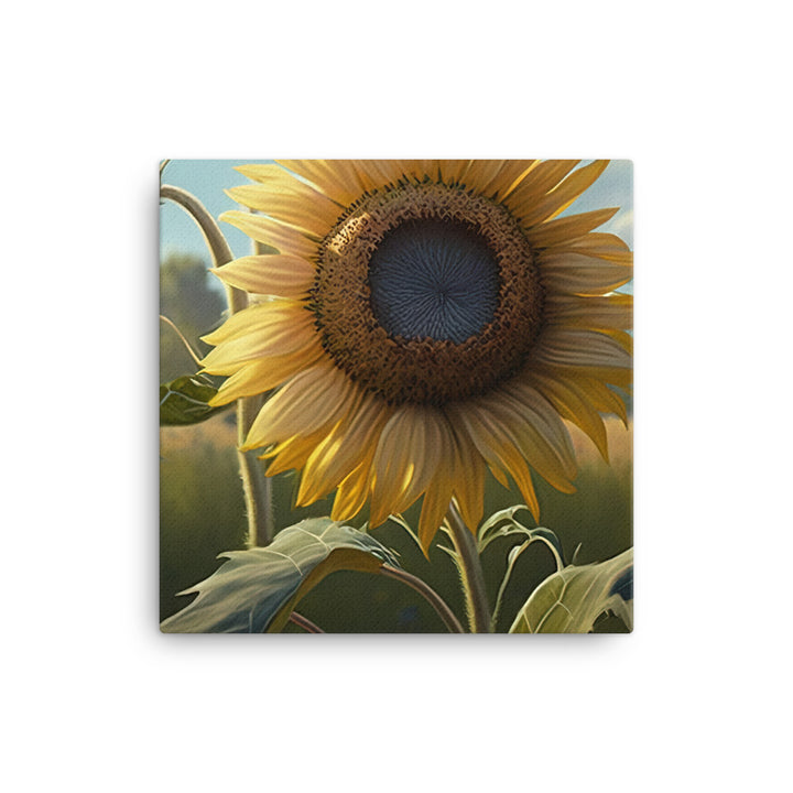 The beauty of a sunny meadow of bright yellow sunflowers canvas - Posterfy.AI