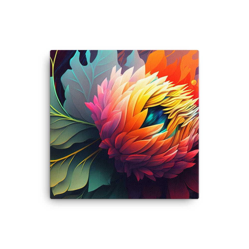 Colorful Flora canvas - Posterfy.AI