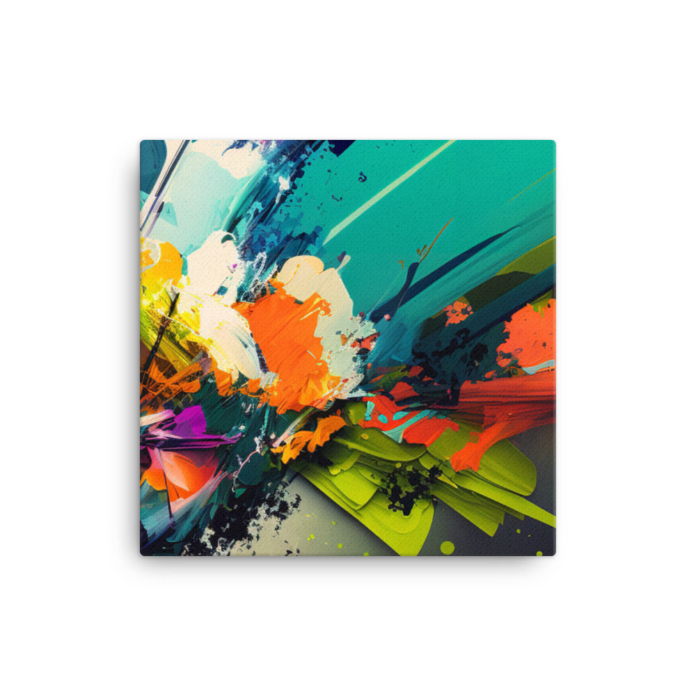 Colorful Abstract Expressionist Wall Art canvas - Posterfy.AI
