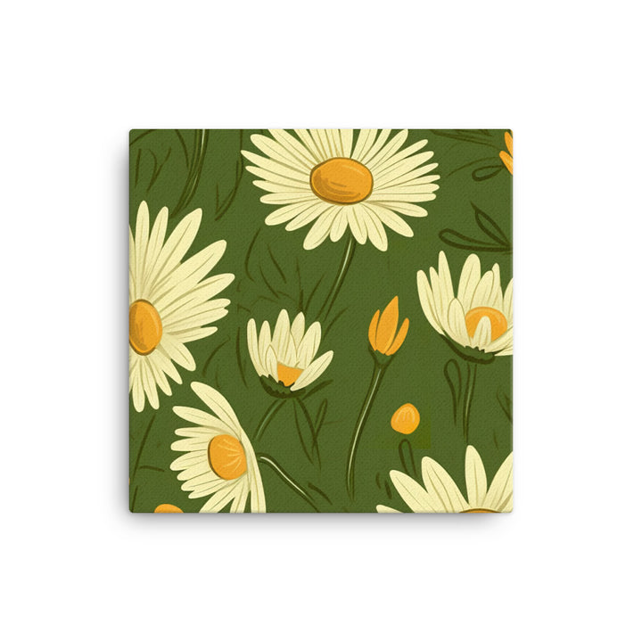 Daisy Pattern canvas - Posterfy.AI