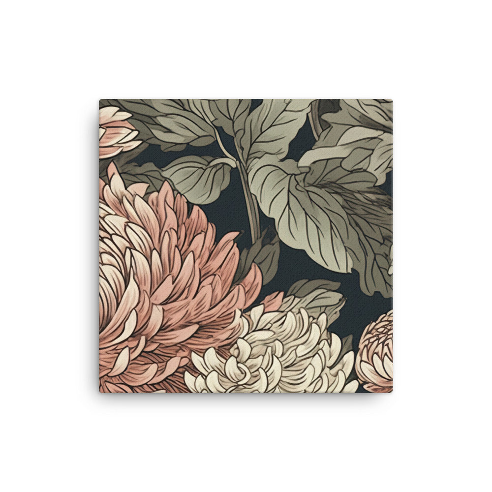 Chrysanthemum Pattern canvas - Posterfy.AI