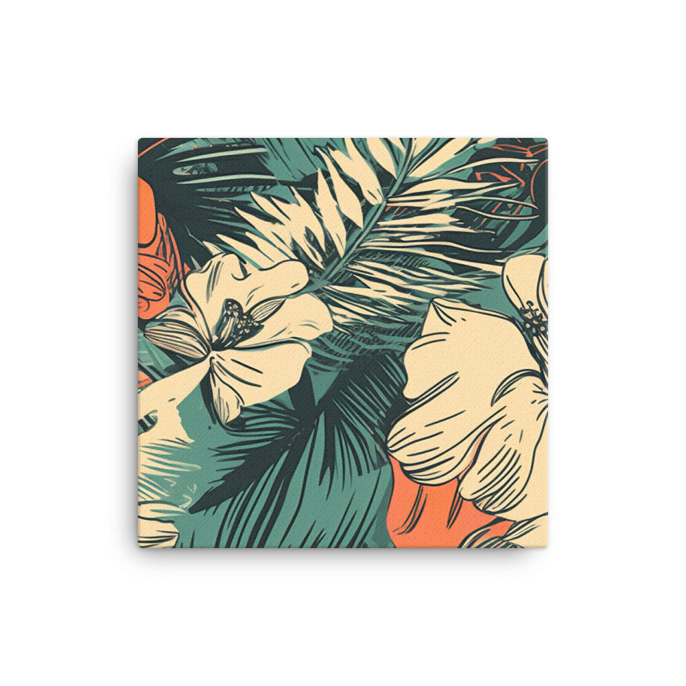 Tropical Pattern canvas - Posterfy.AI