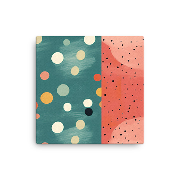 Polka dots Pattern canvas - Posterfy.AI