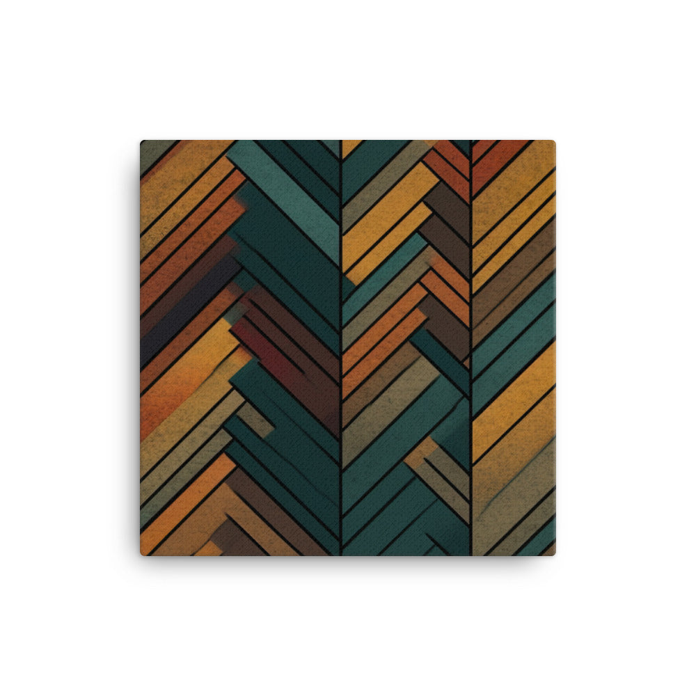 Herringbone Pattern canvas - Posterfy.AI