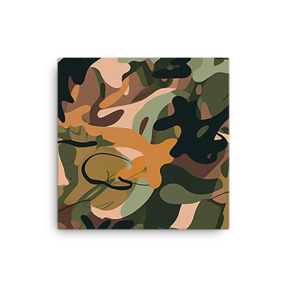 Camouflage Pattern canvas - Posterfy.AI