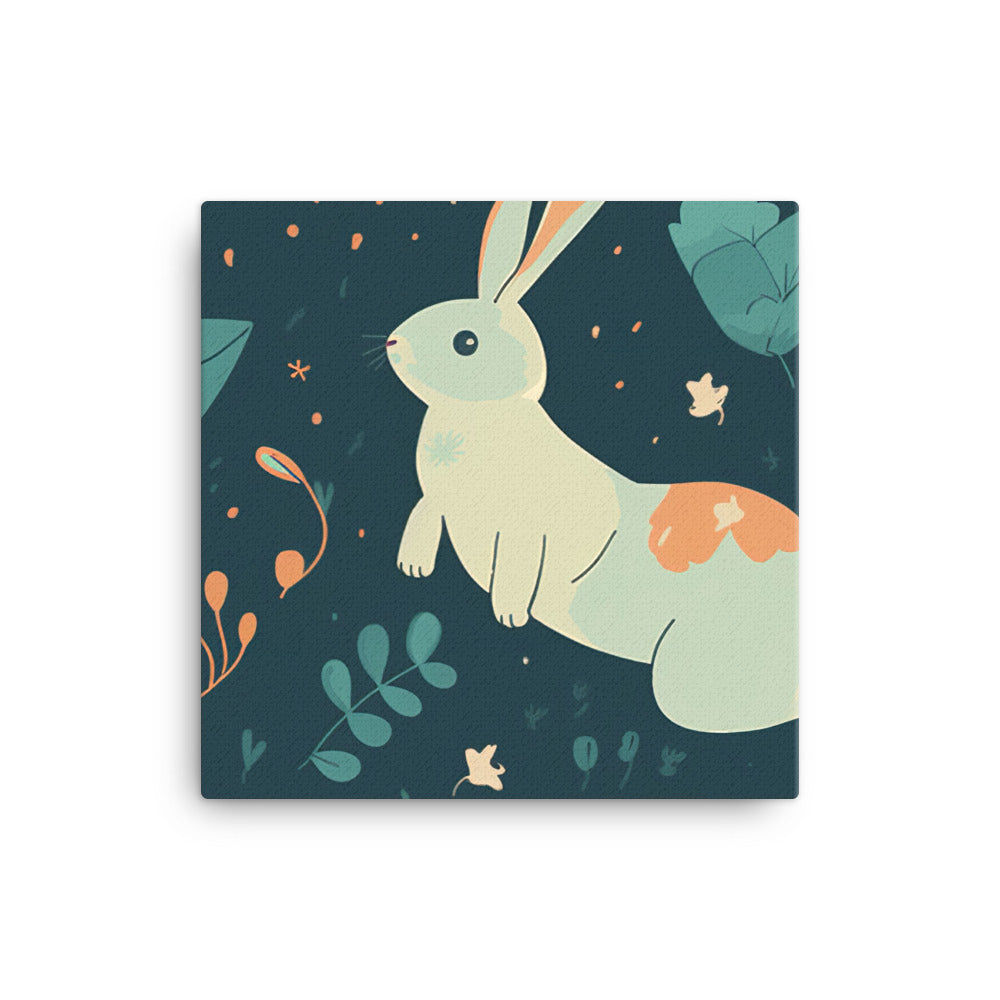 Bunny hops Pattern canvas - Posterfy.AI