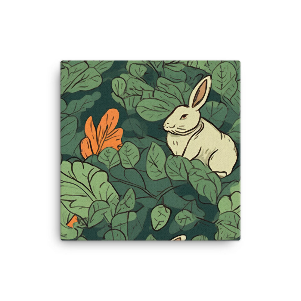 Bunny hops Pattern canvas - Posterfy.AI