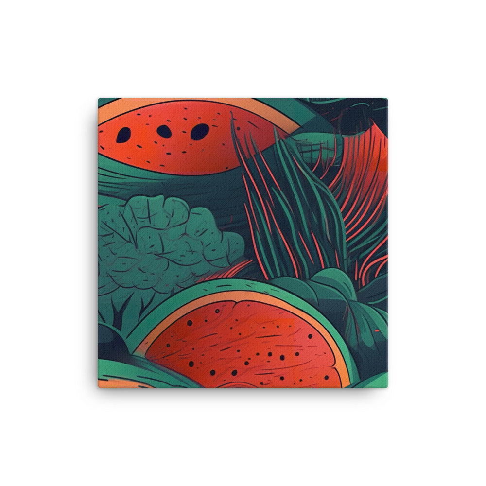 Watermelons Pattern canvas - Posterfy.AI