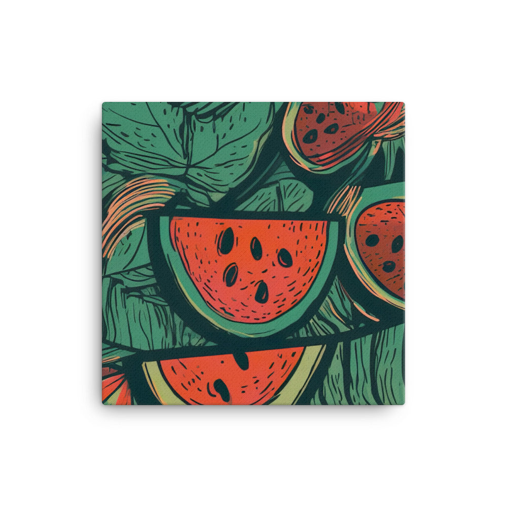 Watermelons Pattern canvas - Posterfy.AI