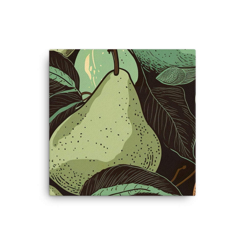 Pears Pattern canvas - Posterfy.AI