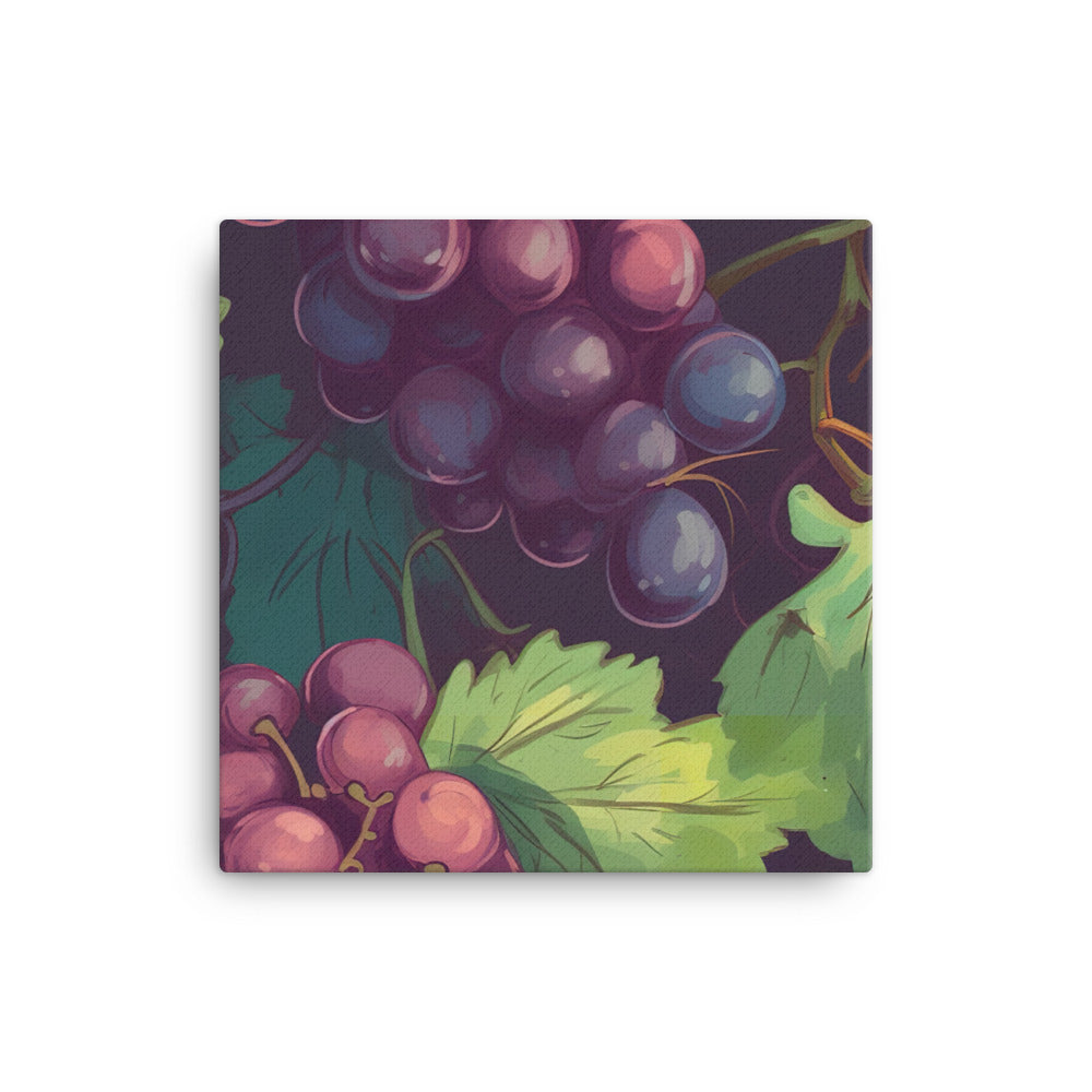 Grapes Pattern canvas - Posterfy.AI