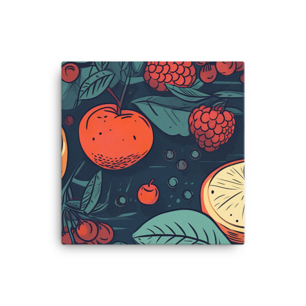 Grapefruit Pattern canvas - Posterfy.AI