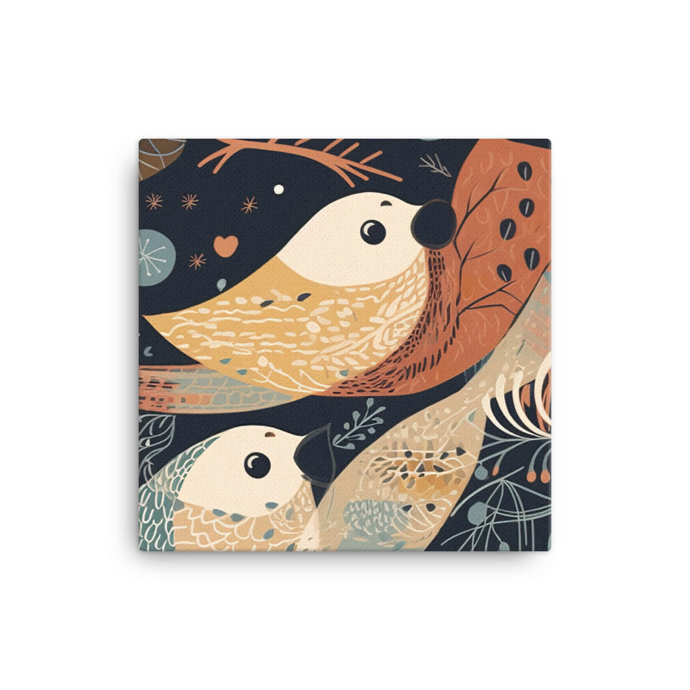 Bird Pattern canvas - Posterfy.AI