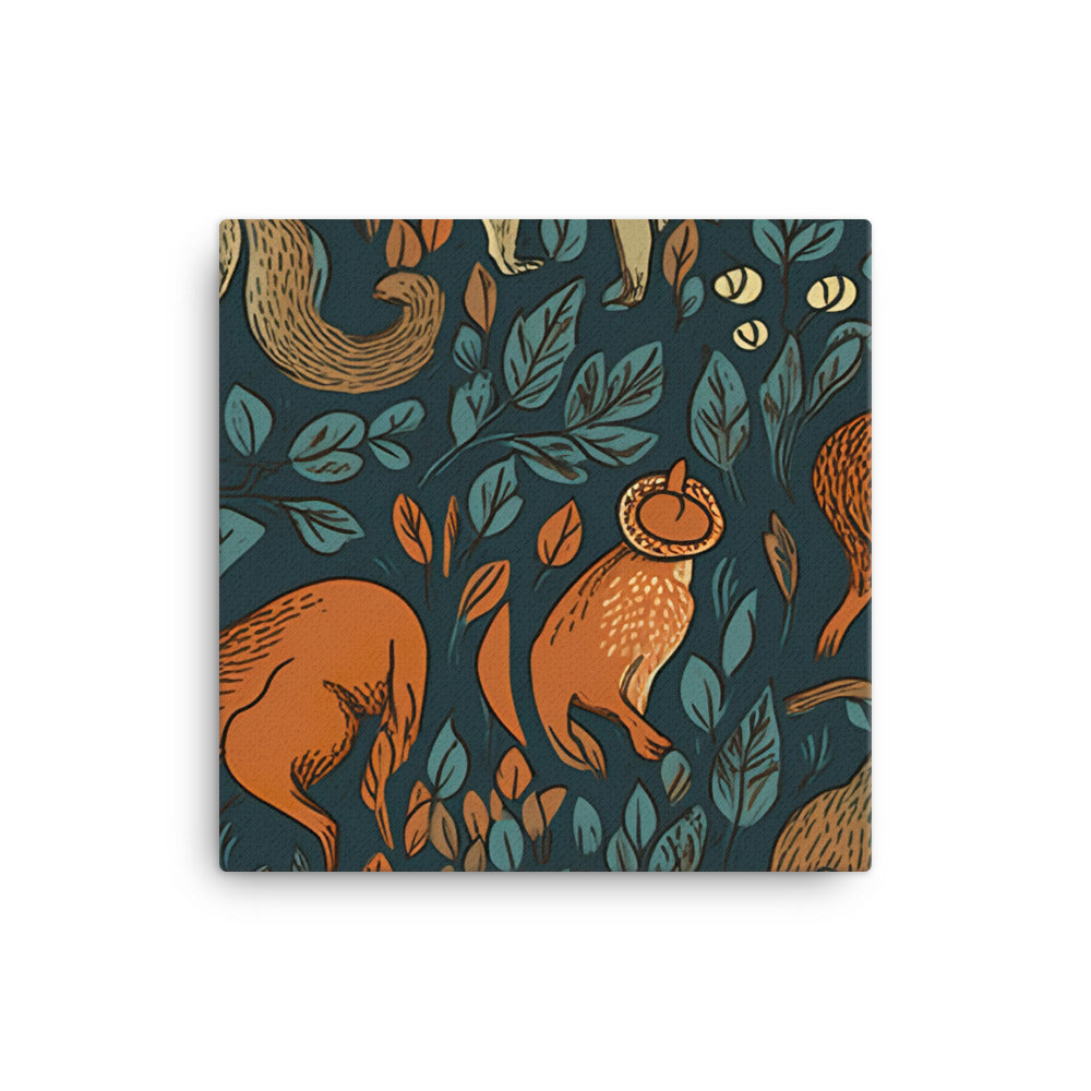 Wildlife Pattern canvas - Posterfy.AI