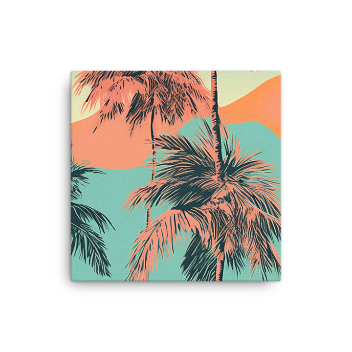 Palm Trees Pattern canvas - Posterfy.AI