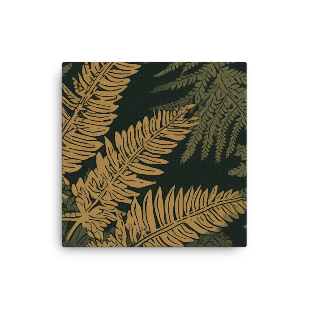Ferns Pattern canvas - Posterfy.AI