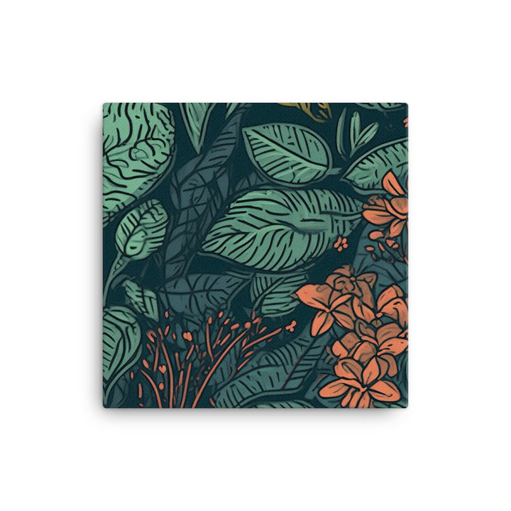 Botanical Pattern canvas - Posterfy.AI