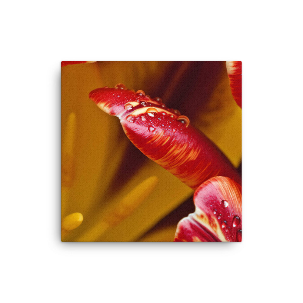 A Close-Up View of the Beauty of Tulips canvas - Posterfy.AI
