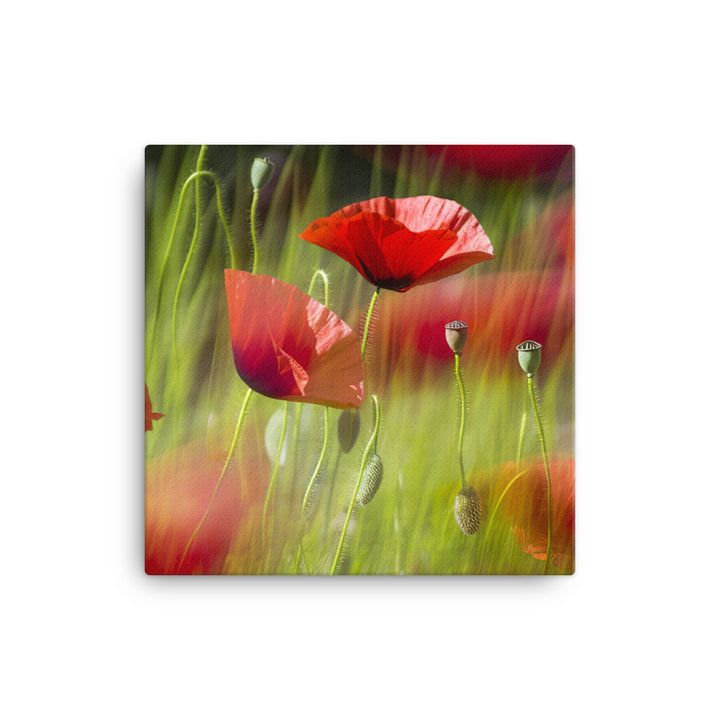 Artistic Poppy canvas - Posterfy.AI