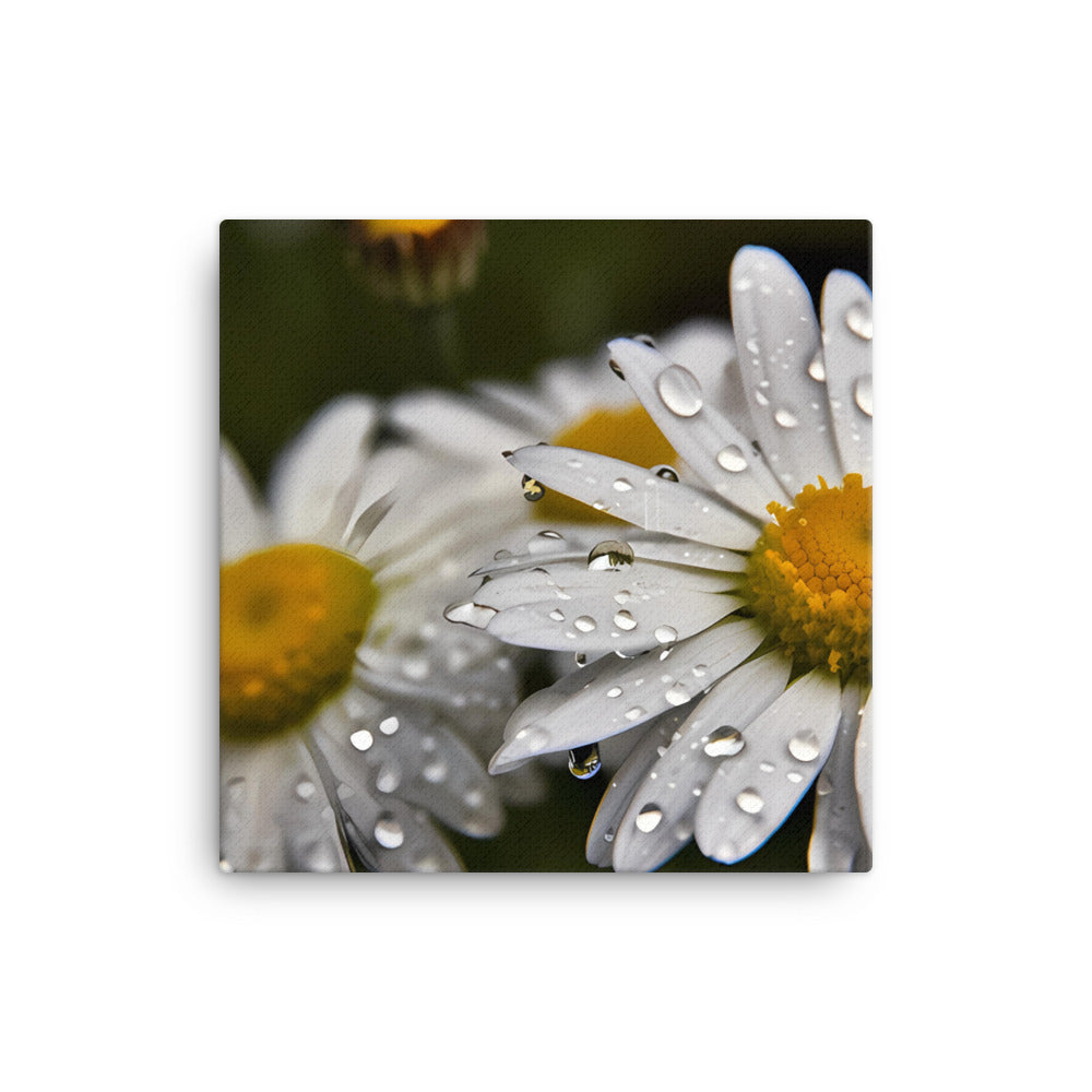 Daisies in the Rain canvas - Posterfy.AI