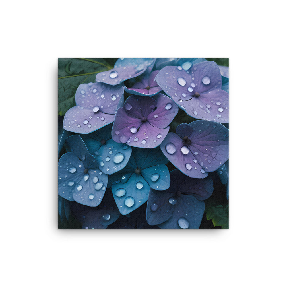Hydrangea in the Rain canvas - Posterfy.AI