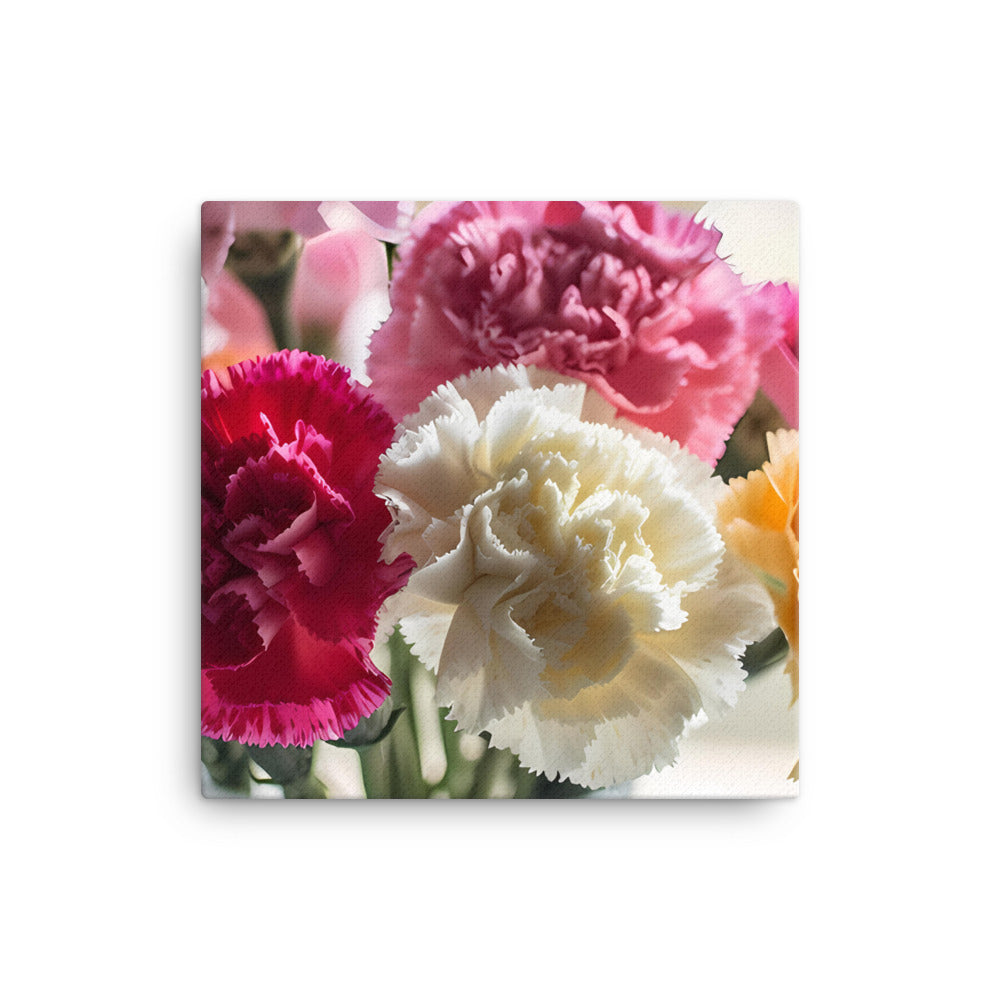 Romantic Carnation Bouquet canvas - Posterfy.AI