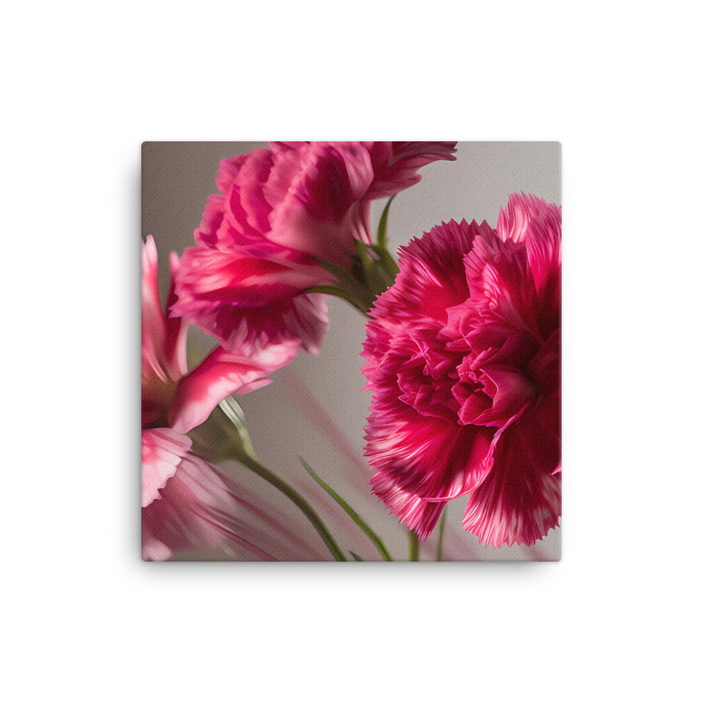 Carnations in Motion canvas - Posterfy.AI