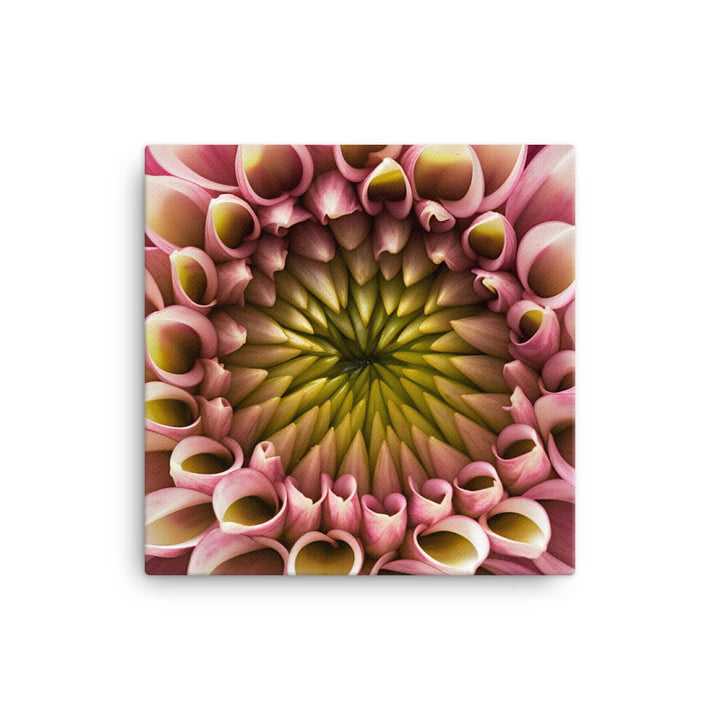 Close-Up of Dahlia Center canvas - Posterfy.AI