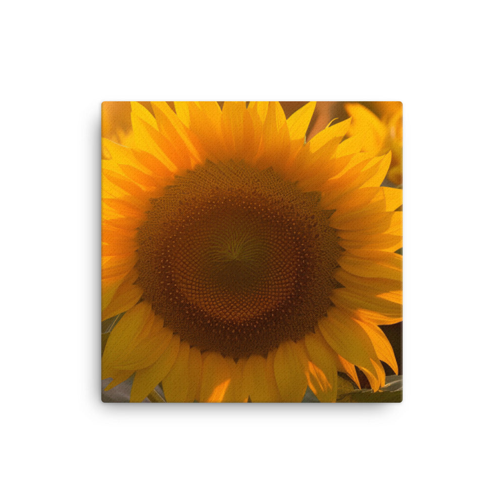 Sunflower Sunrise canvas - Posterfy.AI