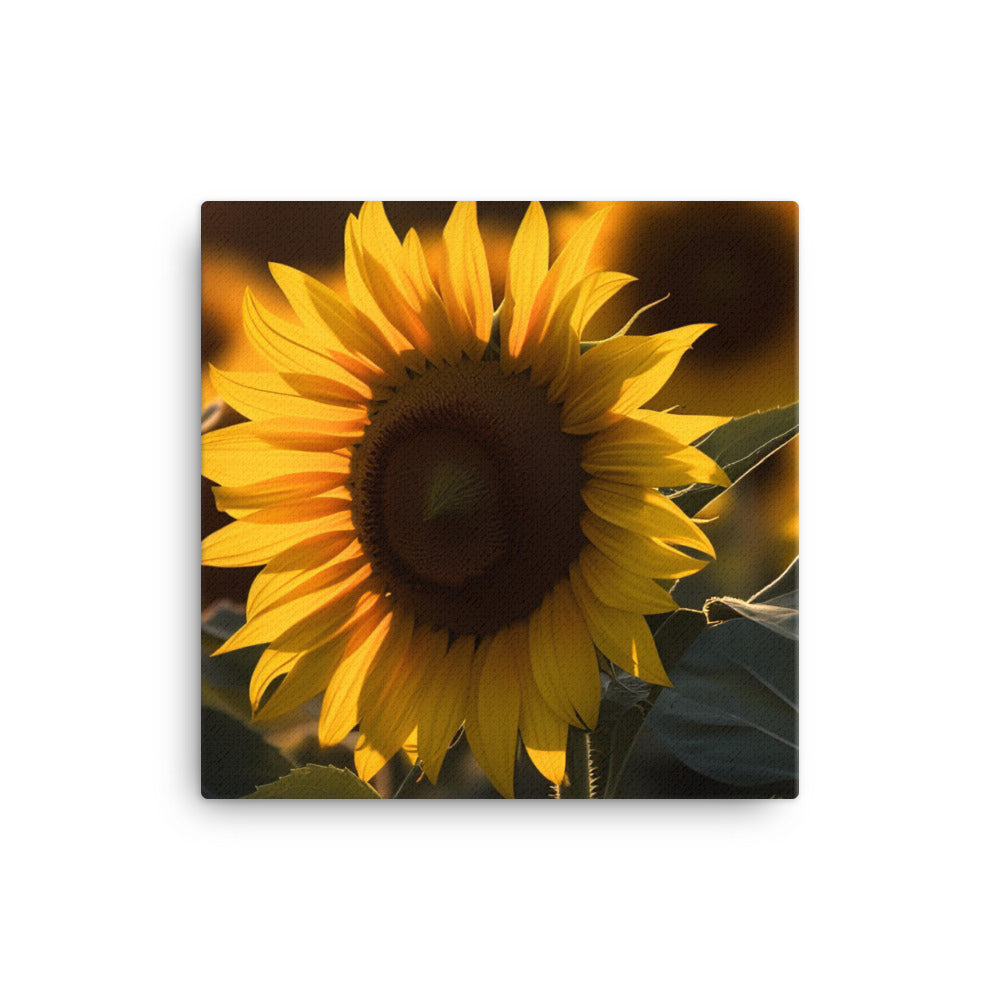 Sunflower Sunrise canvas - Posterfy.AI