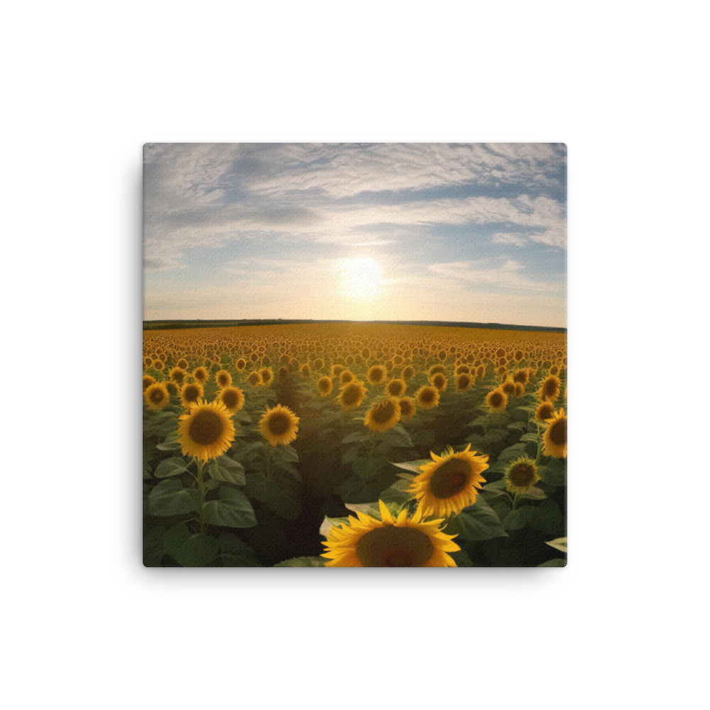 Sunflower Fields Forever canvas - Posterfy.AI