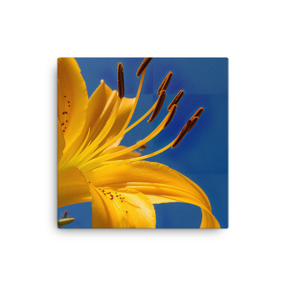 Yellow Lily Against the Sky canvas - Posterfy.AI