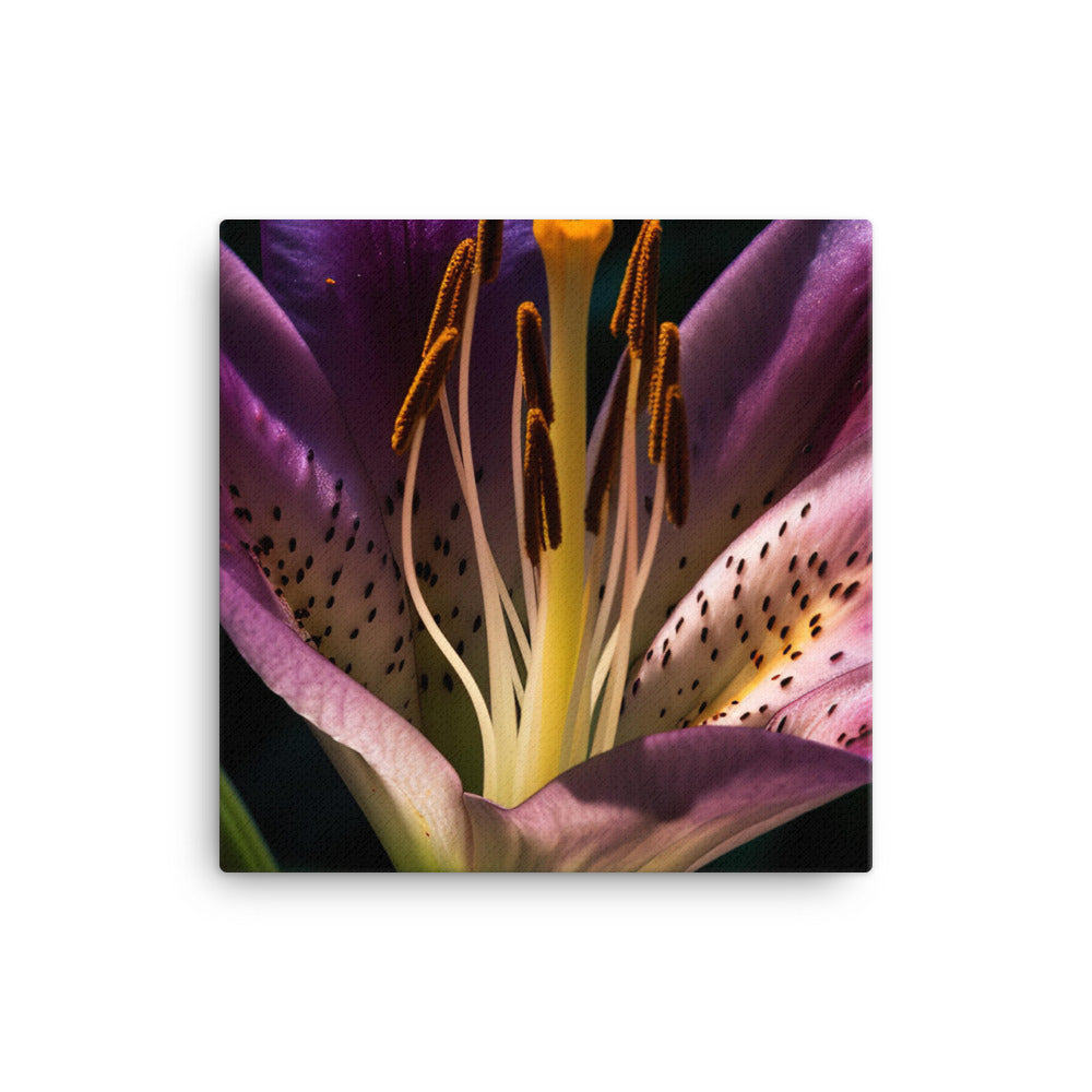 Purple Lily at Dawn canvas - Posterfy.AI