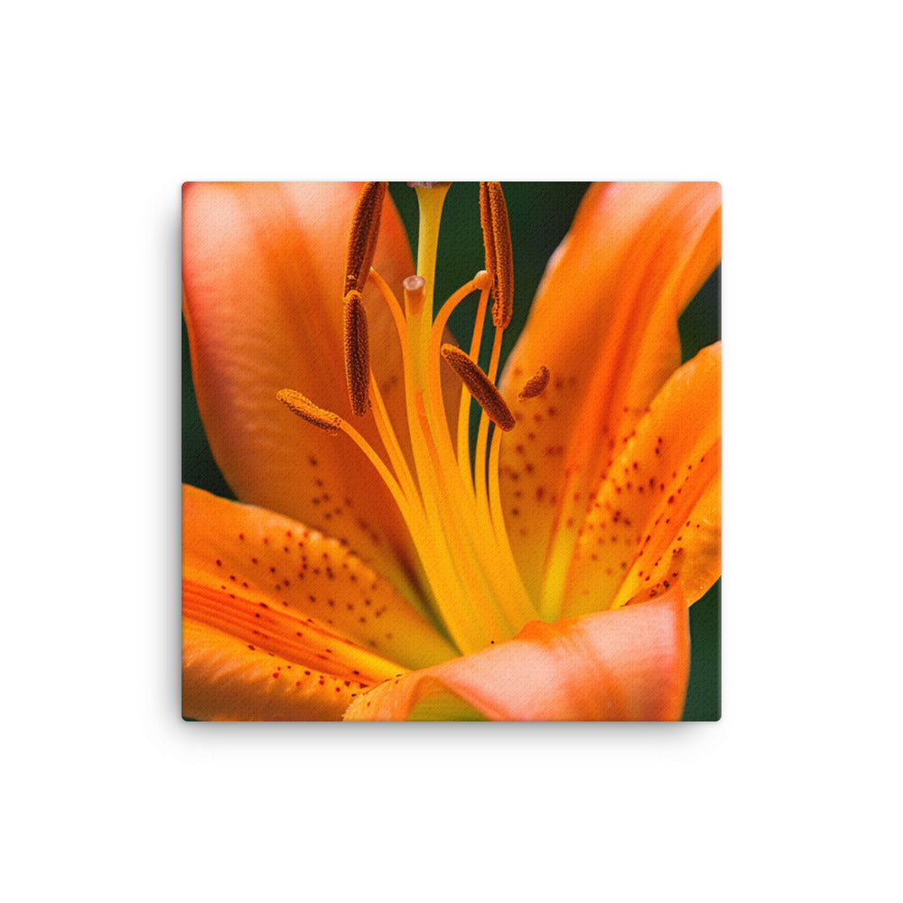 Orange Lily in the Garden canvas - Posterfy.AI