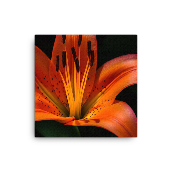 Orange Lily in the Garden canvas - Posterfy.AI