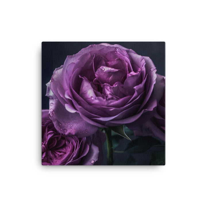 Regal Purple Roses canvas - Posterfy.AI